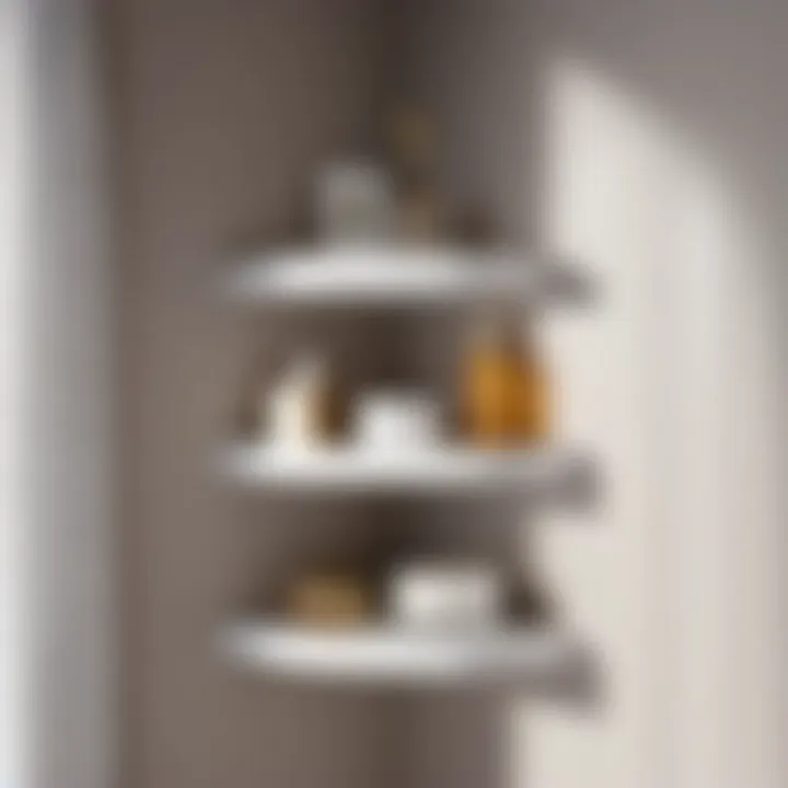 Corner Floating Shelves Organization