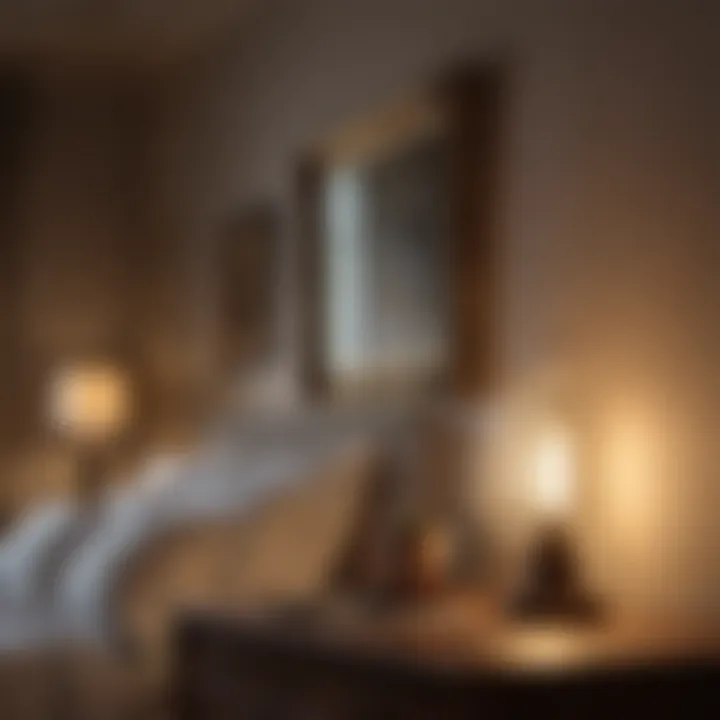 Creating a Warm Ambiance with Corner Lighting Warm ambiance created by strategically placed corner lighting
