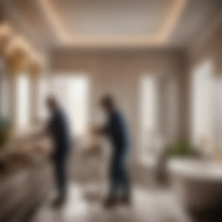 Skilled Renovation Crew Professional Bathroom Renovation Team at Work