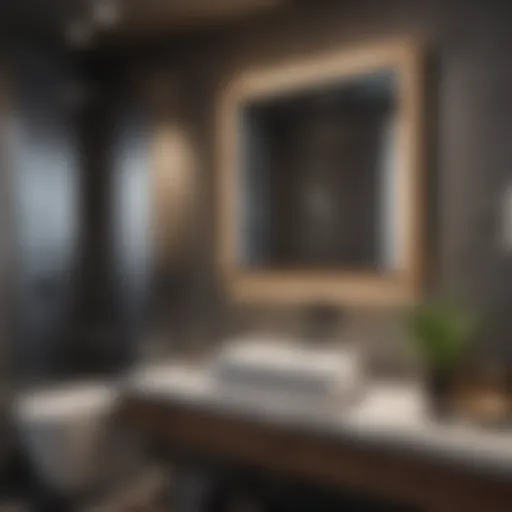 Modern Small Bathroom Design Stylish small bathroom with modern fixtures and finishes