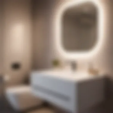 Sleek Minimalist Fixtures for Small Bathroom Renovation Modern minimalist bathroom with sleek fixtures
