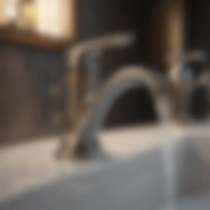 A variety of faucet materials including chrome, bronze, and brushed nickel