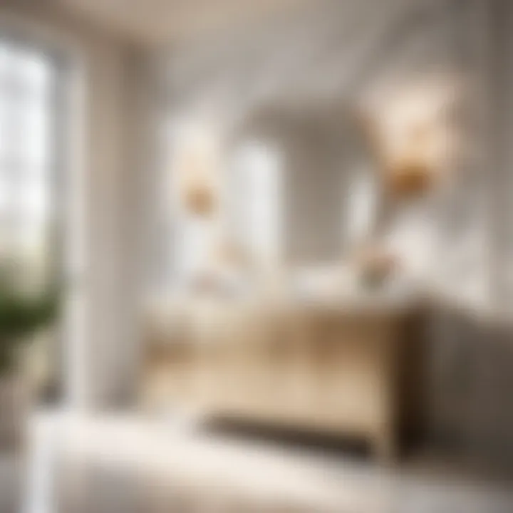 Luxurious marble bathroom vanity