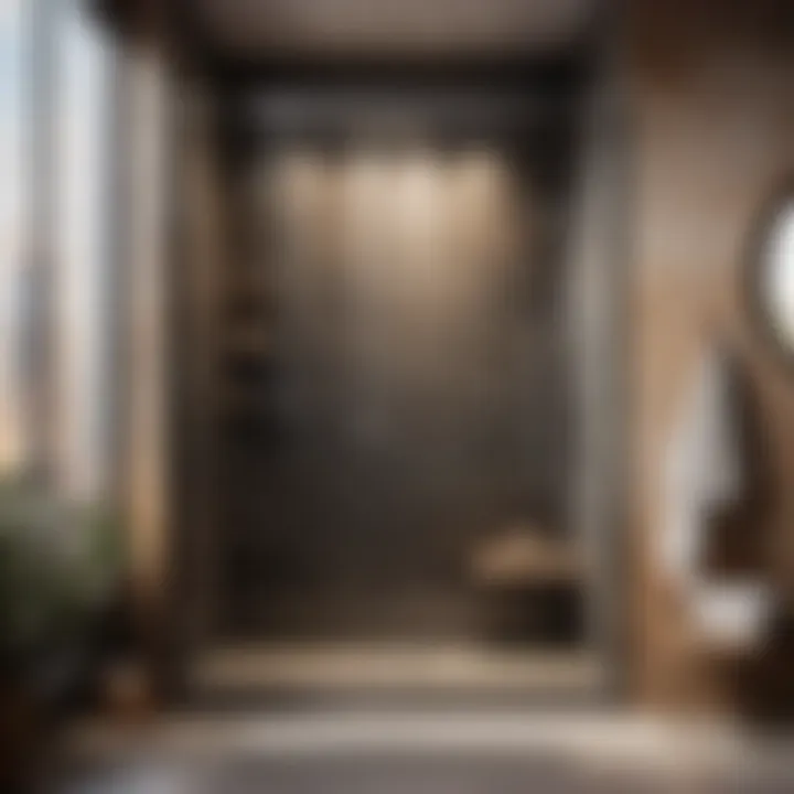 Modern minimalist shower design