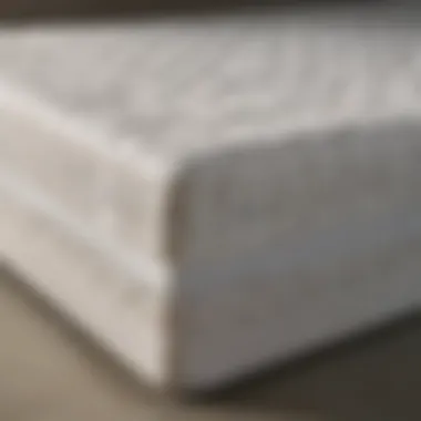 Split view comparing the Costco gel memory foam mattress with a traditional innerspring mattress.