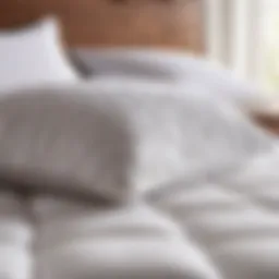 Cotton mattress pad on full-size bed