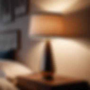 Cozy ambiance with soft lighting from dimmable lamp