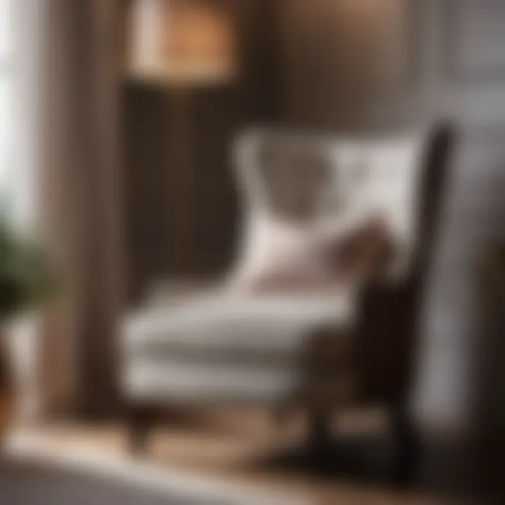 Inviting Armchair for Relaxation Cozy Armchair in Guest Bedroom