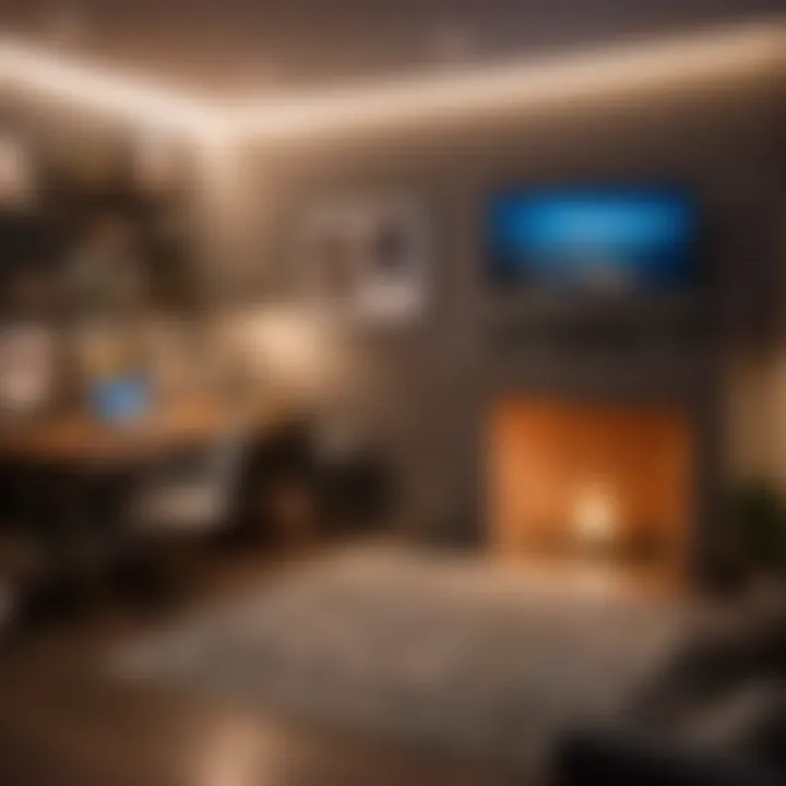 Productive Study Corner in Basement Apartment Cozy basement apartment study area