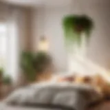Elevate Your Space with a Hanging Plant Cozy Bedroom with Hanging Plant