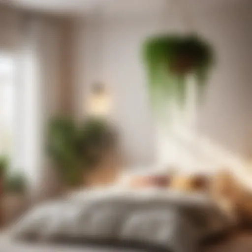 Elevate Your Space with a Hanging Plant Cozy Bedroom with Hanging Plant