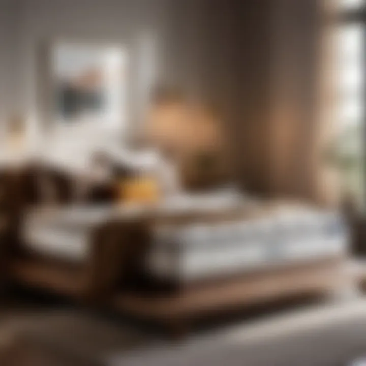 Tranquil Bedroom with Ideal Mattress Cozy bedroom setup with the perfect mattress