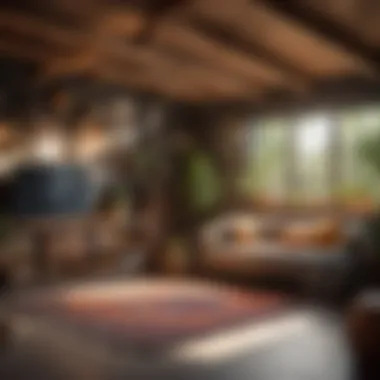 Cozy Living Area in Repurposed Garage Cozy living area in repurposed garage