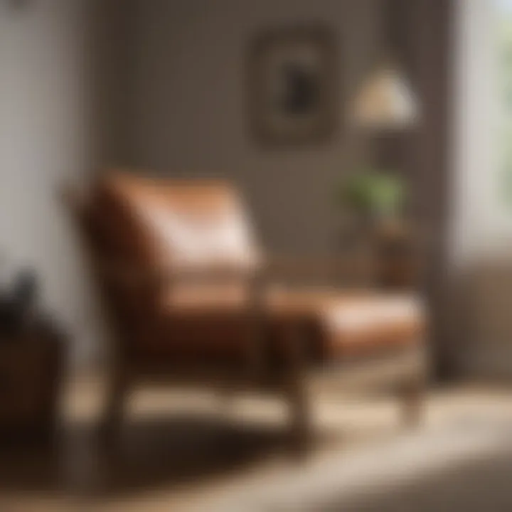 Cozy Oak Wood Armchair Perfect for Relaxing in Bedroom Oasis