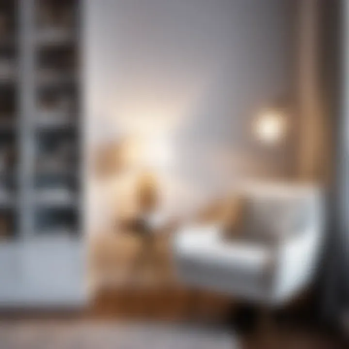 Relaxing Reading Space Cozy reading nook with white bookshelf and chair