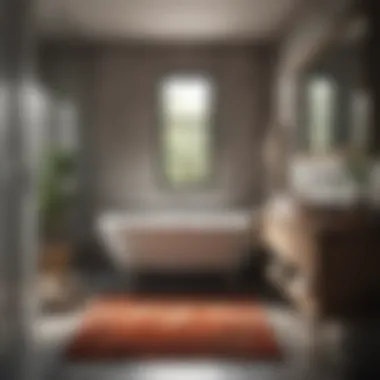 Add Warmth and Comfort to Your Bathroom Reversible contour rug in a cozy and inviting bathroom