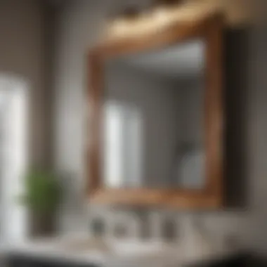 Craftsman Finishing Live Edge Bathroom Mirror