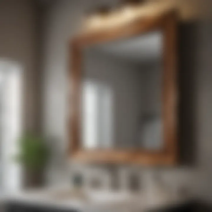 Craftsman Finishing Live Edge Bathroom Mirror