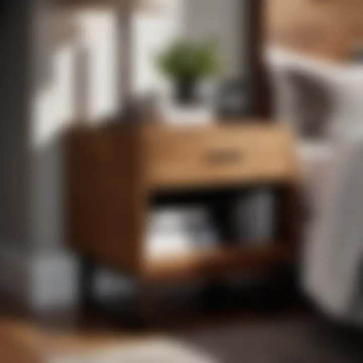 Contemporary Wooden Nightstand
