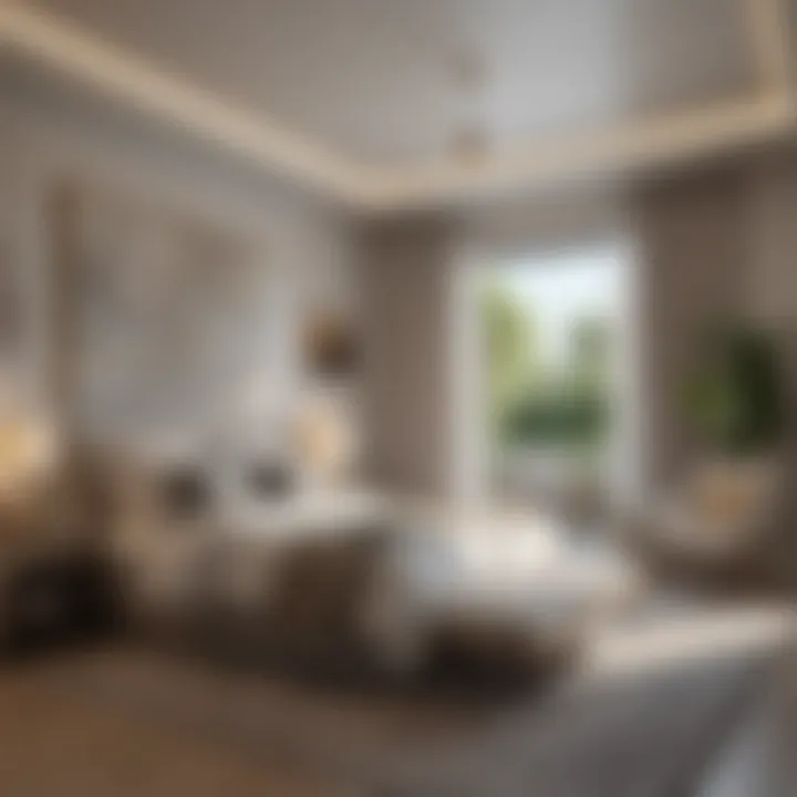 Serene bedroom layout promoting positive energy flow