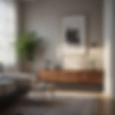 Affordable furniture arrangement in a minimalist setting
