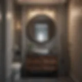 Elegant half bathroom with modern fixtures