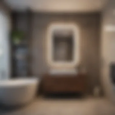 Vertical Space Optimization in a Storage Unit Bathroom Creative use of vertical space in a storage unit bathroom