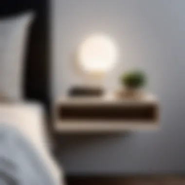 Sleek Floating Nightstand for Small Spaces Creative Wall-Mounted Nightstand