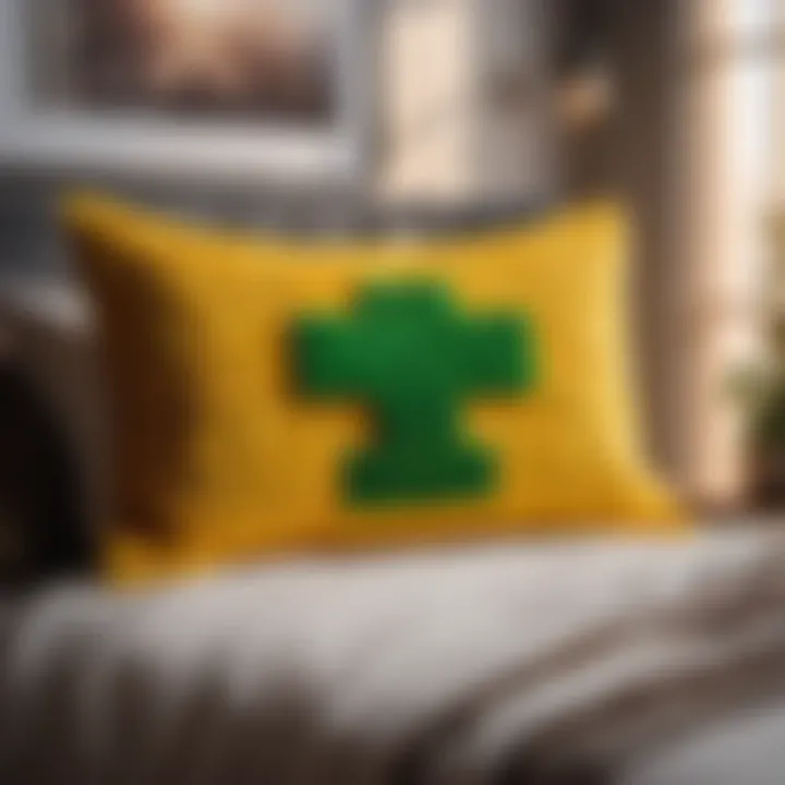 Creeper-inspired Pillow Arrangement