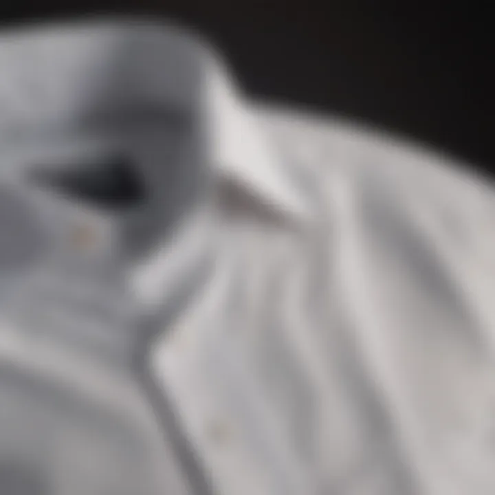 Crisp white cotton shirt