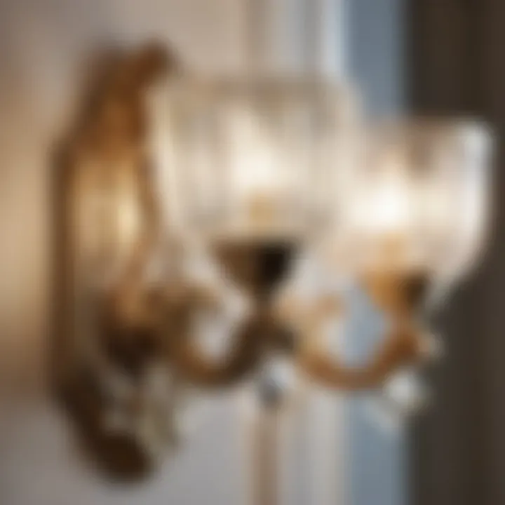 Crystal Accented Bathroom Sconce