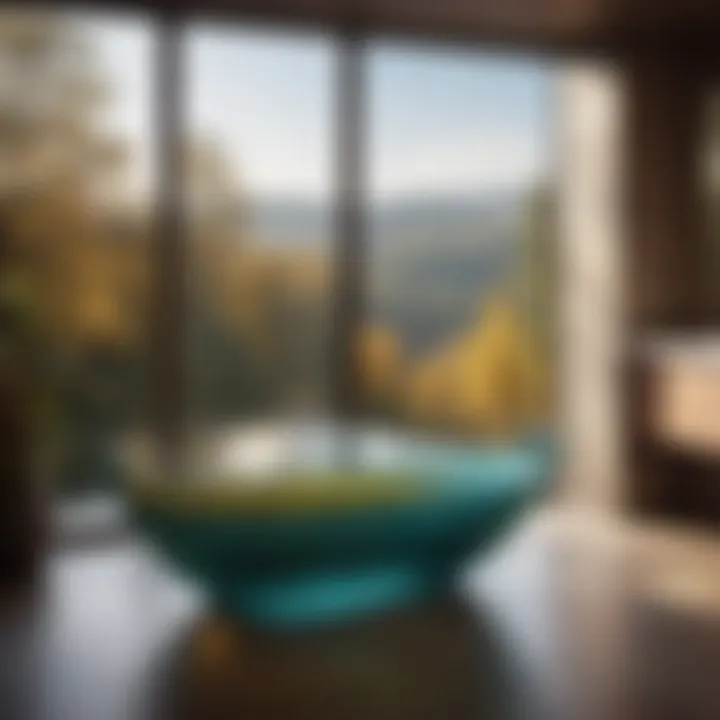 Crystal Clear Glass Tub with Panoramic View