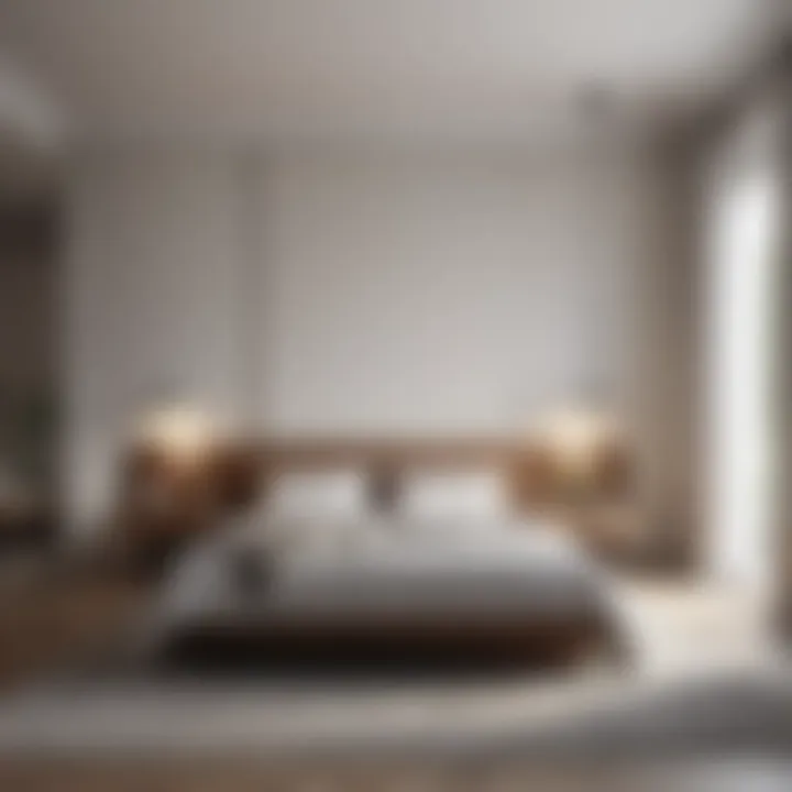 Minimalist Bedroom Design A serene bedroom showcasing minimalist design and soothing colors