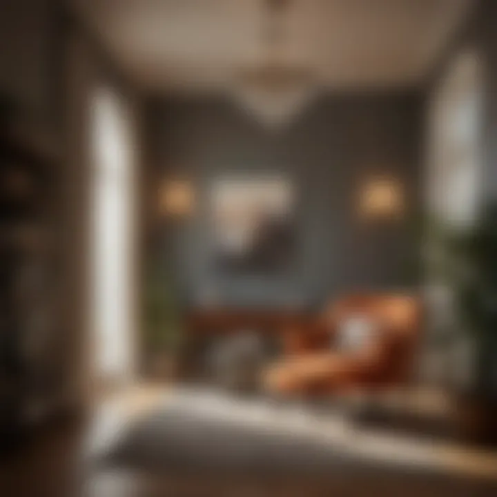 Cozy Reading Nook A cozy reading nook with ambient lighting and plush furnishings