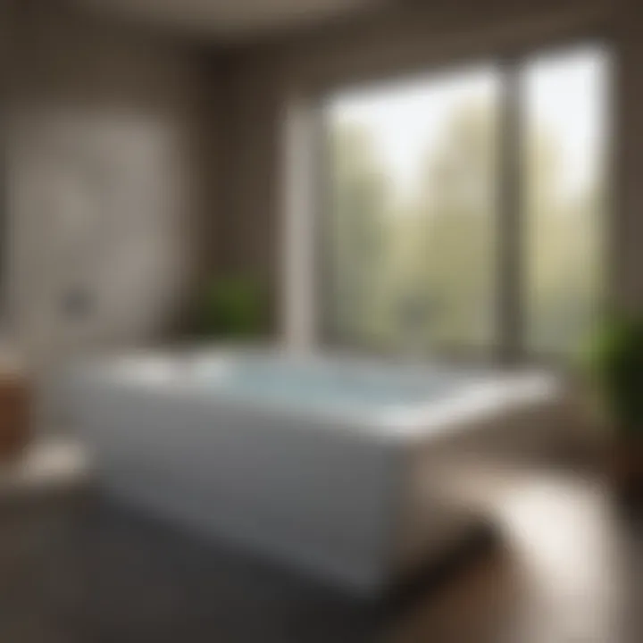 Installation of a custom jacuzzi bathtub showcasing design flexibility