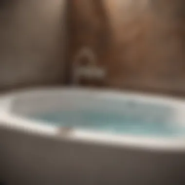 Close-up of high-quality materials used in custom jacuzzi bathtubs