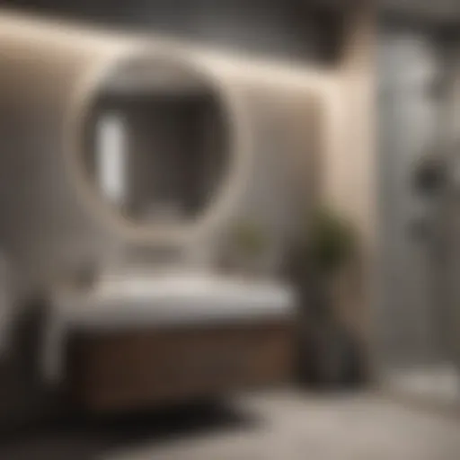 Stylish modern bathroom with sleek fixtures