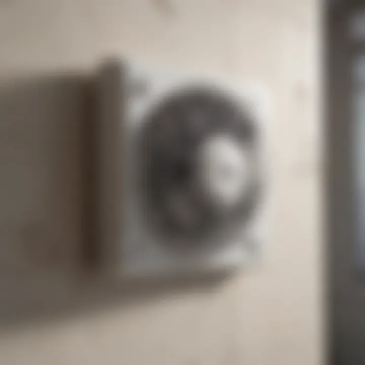 Illustration demonstrating a damaged bathroom fan