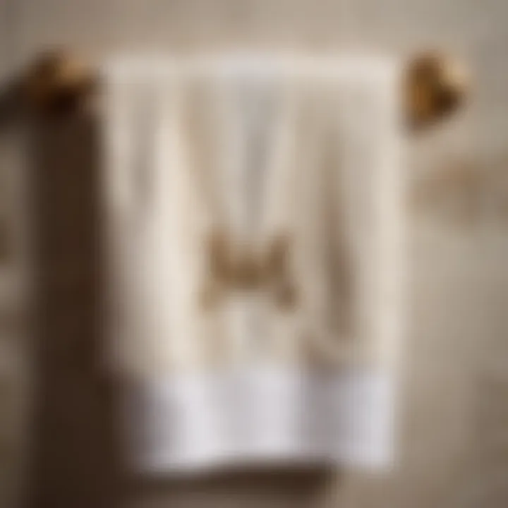 Embroidered Monogram Bath Towel