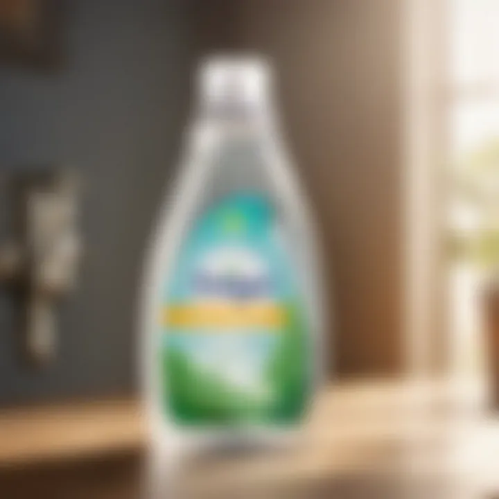 Eco-friendly delicate wash laundry detergent bottle