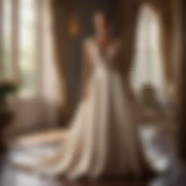 Luxurious silk dress being cleaned with delicate detergent
