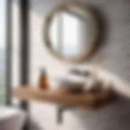 Sophisticated Delta Bathroom Shelf in Modern Setting