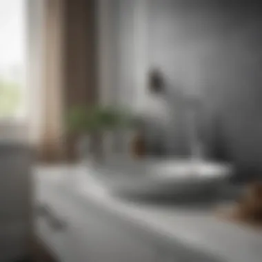 Stylish Delta Linden accessories enhancing bathroom aesthetics
