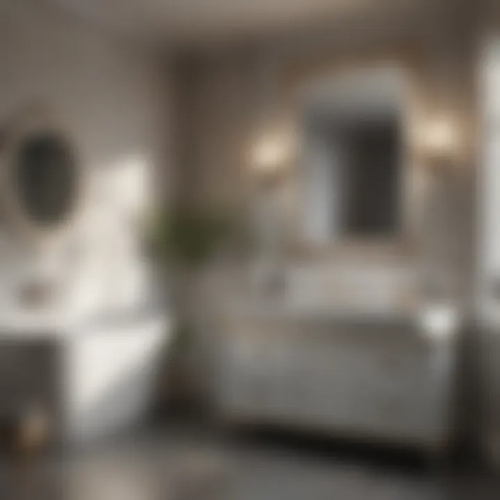 Luxurious bathroom setup featuring Delta Linden collection