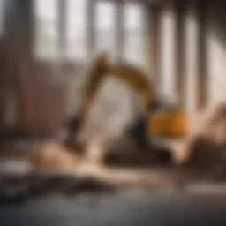 Demolition tools in action