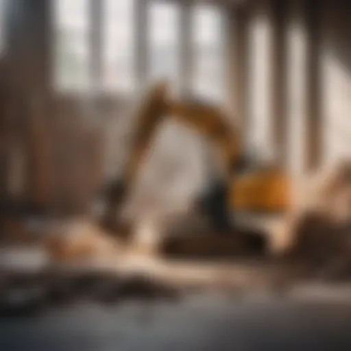 Demolition tools in action