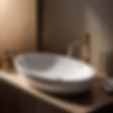 Effortless Installation Technique Installation process of drop-in oval bathroom sink without faucet holes