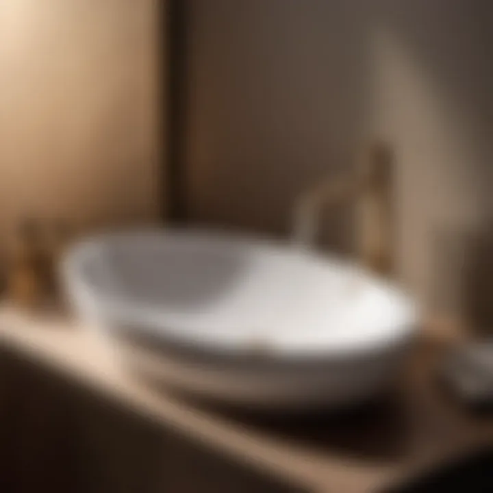 Effortless Installation Technique Installation process of drop-in oval bathroom sink without faucet holes