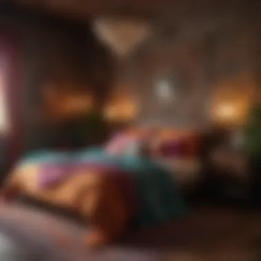 Bohemian Vibes Bohemian-inspired bedroom with vibrant colors and eclectic decor