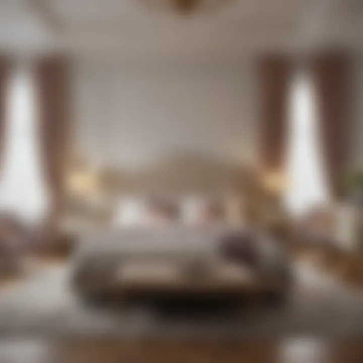 Elegant bedroom design with luxurious accents